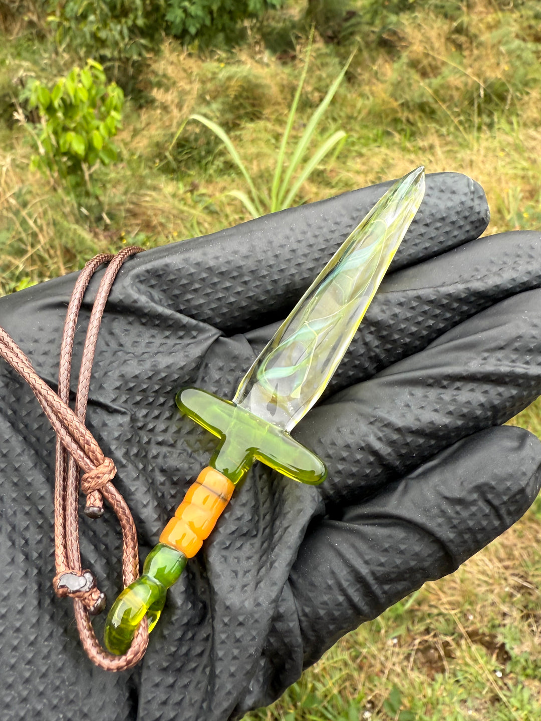 Jamie Clement Dagger Pendant - Multi Coloured #1