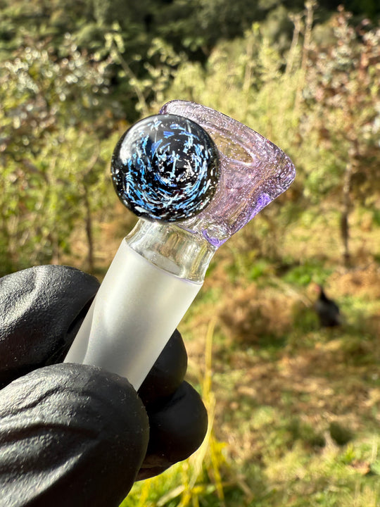 Empirical Glass Slide 14mm Dichro  - Purple Lollipop