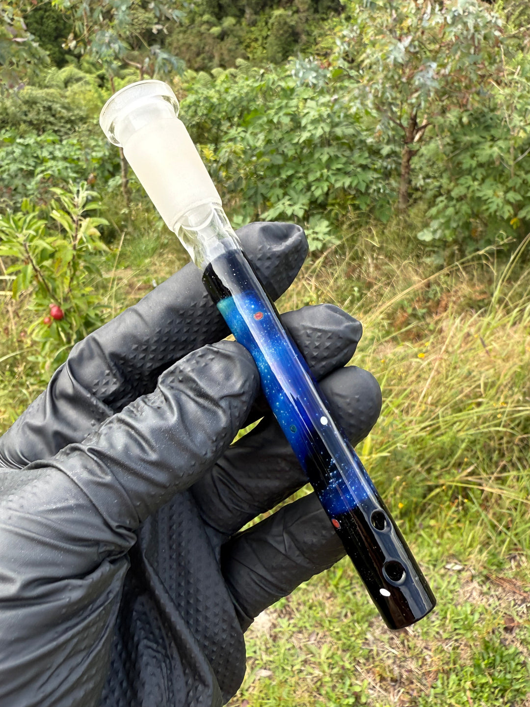 Jamie Clement Glass Collaboration Downstem - Galaxy #4