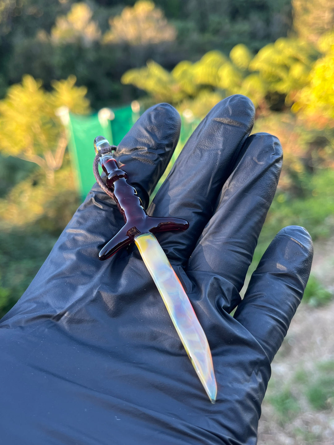 Jamie Clement Dagger Pendant - Multi Coloured #2