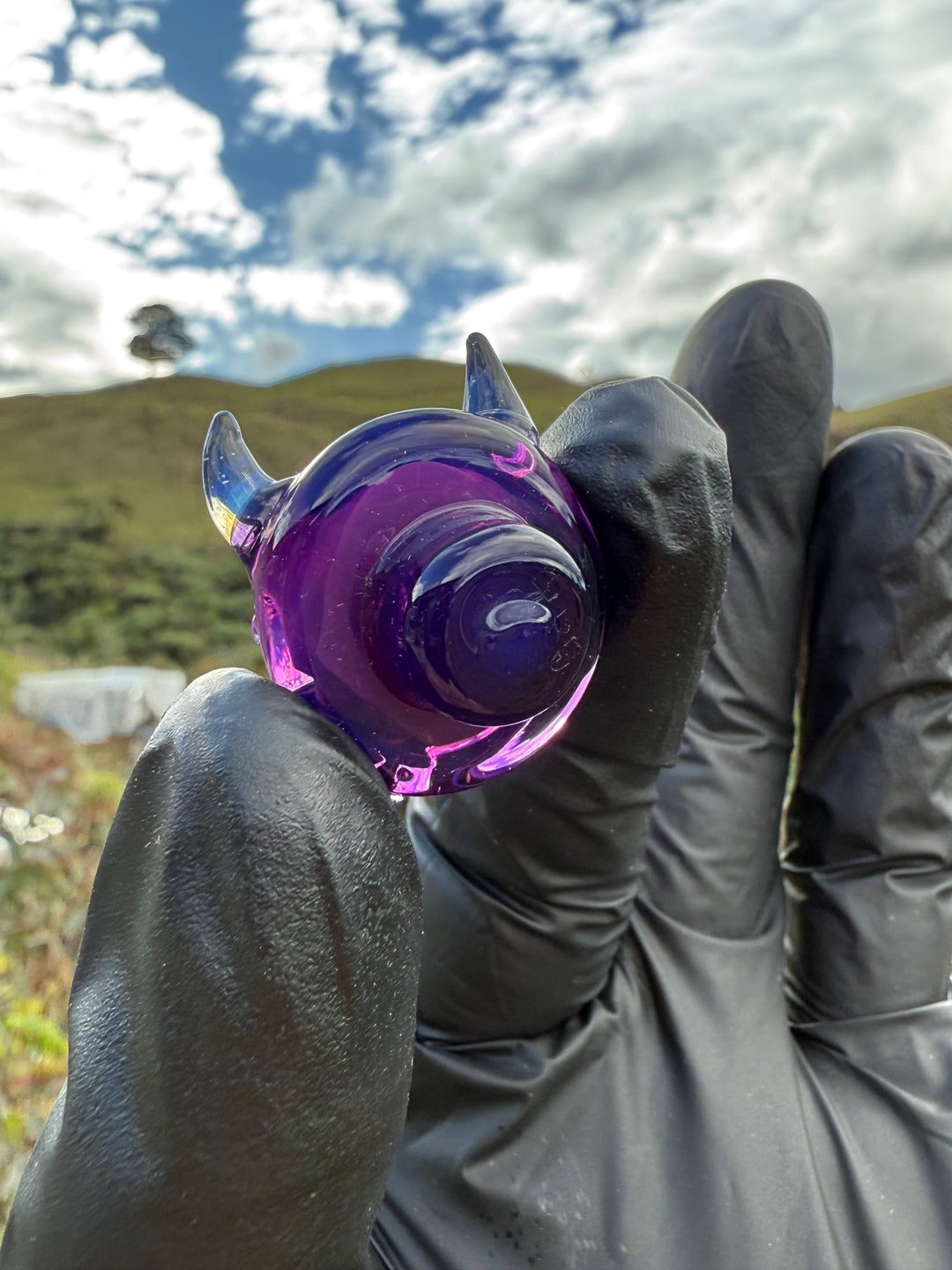 Jamie Clement Monster Eye Carb Cap - Gold Amethyst