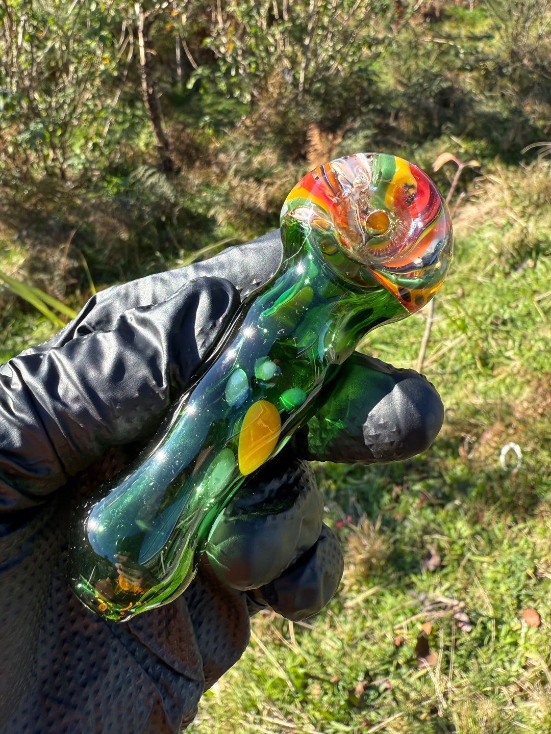 Green Thumb Bob Glass Spoon - Multicoloured #3