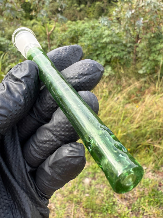 Jamie Clement Glass Collaboration Downstem - Emerald Green