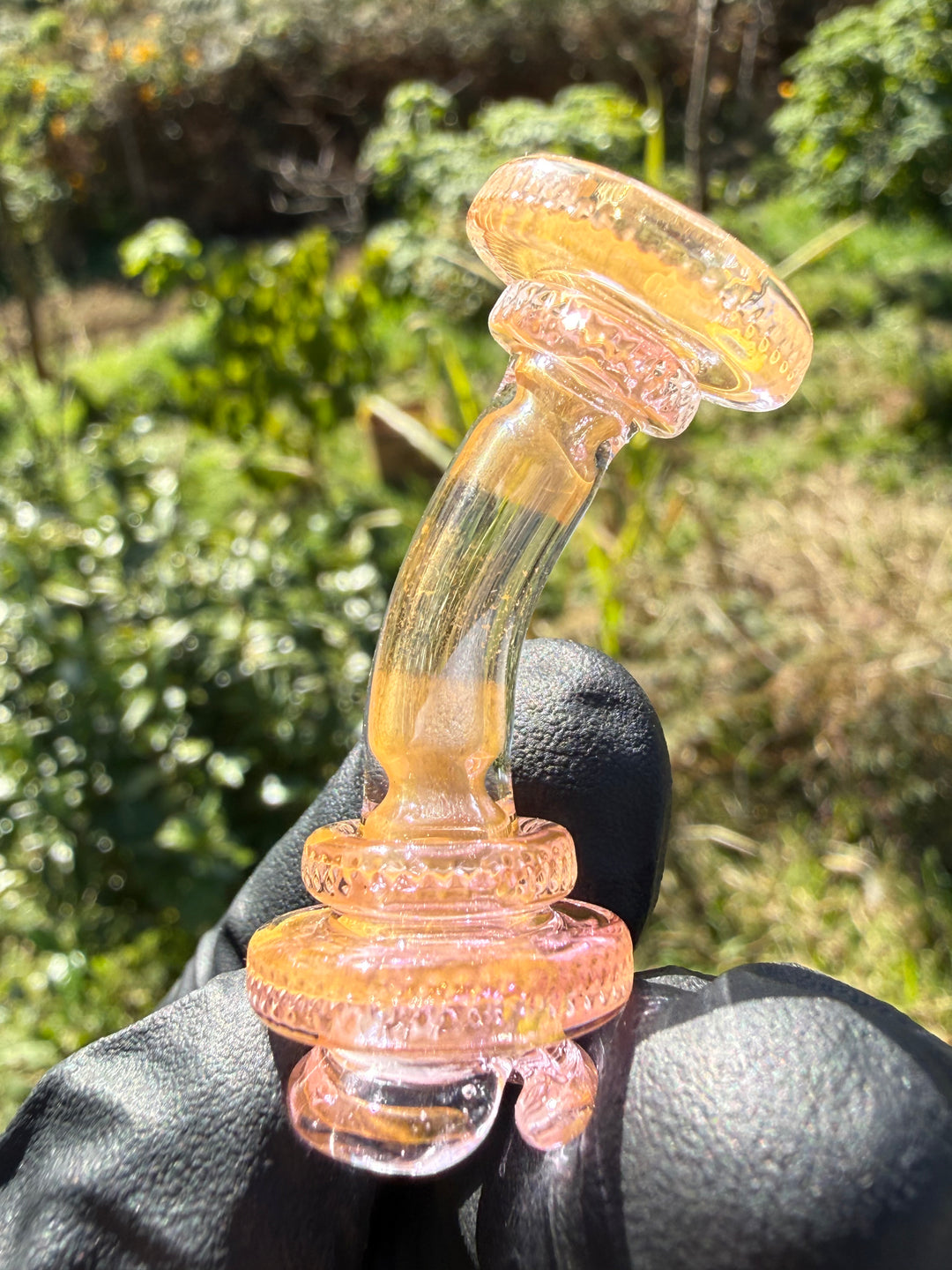 Yeti Glass Puffco Pivot Dry Top - Gold Fumed #1