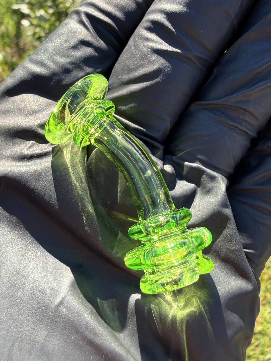 Yeti Glass Puffco Pivot Dry Top - Green Slyme