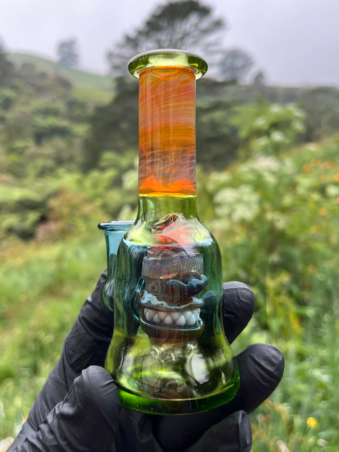 Wyrdglass Goblin Perc Rig - Absinthe/Nemo/Taproot/Sasha Oil Slick/Amber Purple