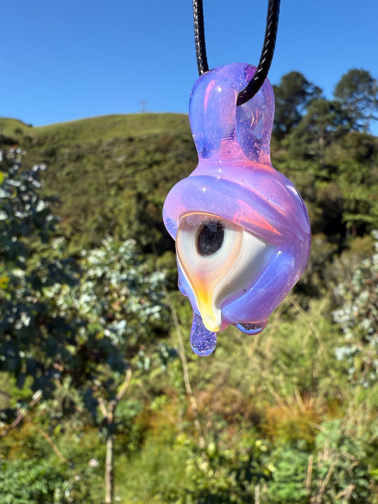 Jamie Clement Eye Pendant Drippy - Pink Slyme