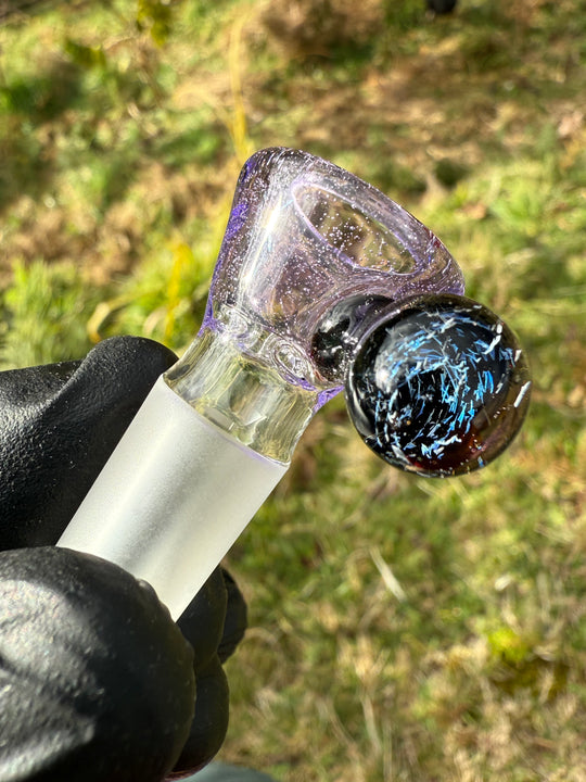 Empirical Glass Slide 14mm Dichro  - Purple Lollipop