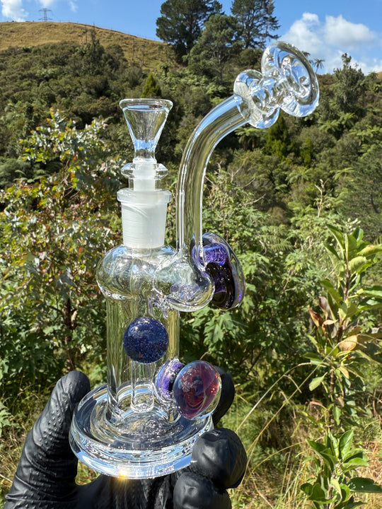 Beerglass Chaos Medallion Mini Rig - Purple Lollipop/Multicoloured