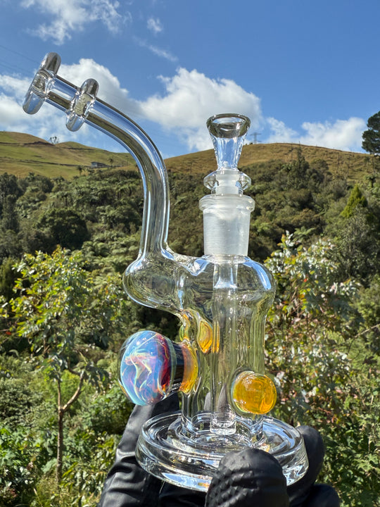 Beerglass Chaos Medallion Mini Rig - Orange/Multicoloured #3