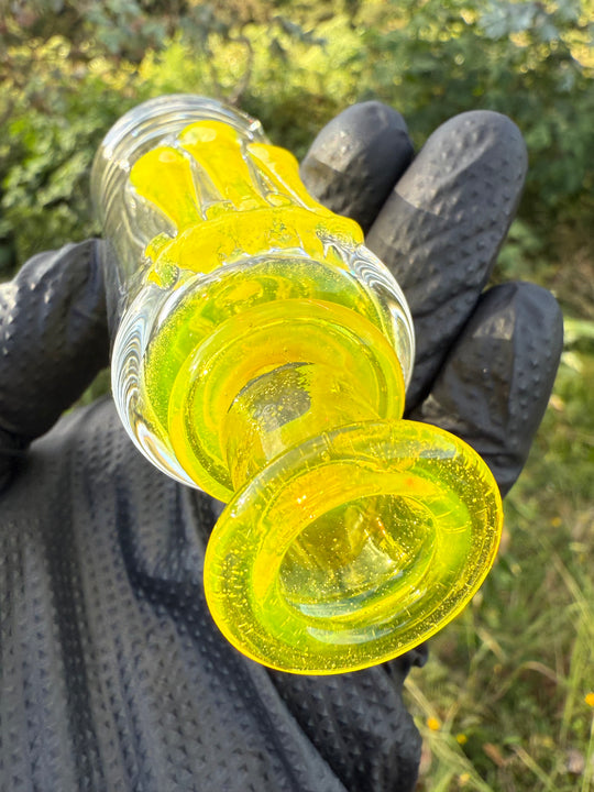 Uzzi Glass Puffco Drip Jammer  - Yellow Opal