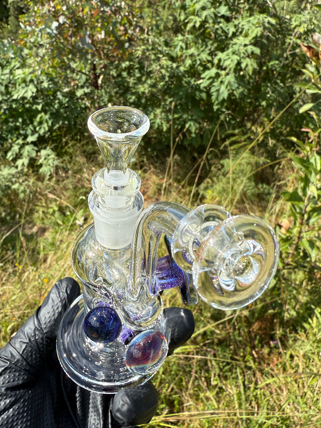 Beerglass Chaos Medallion Mini Rig - Purple Lollipop/Multicoloured