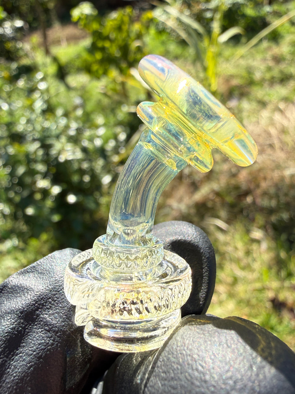 Yeti Glass Puffco Pivot Dry Top - Silver Fumed #4