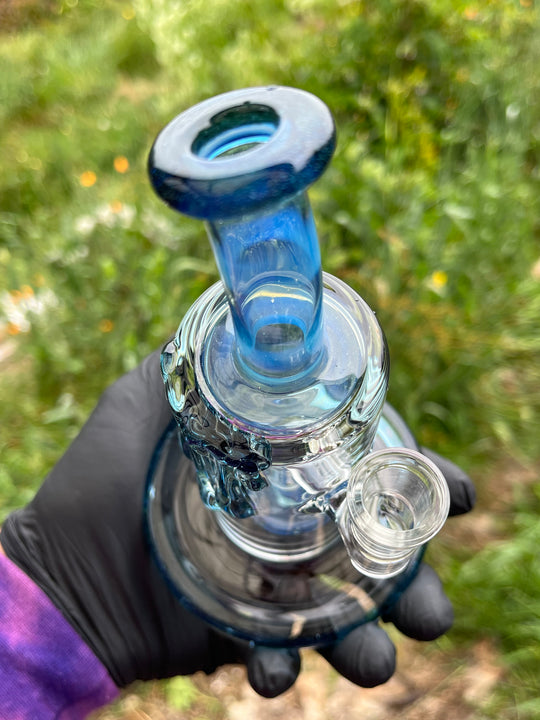 Uzzi Glass Drip Jammer Donut Perc - Blue Stardust/Ghost