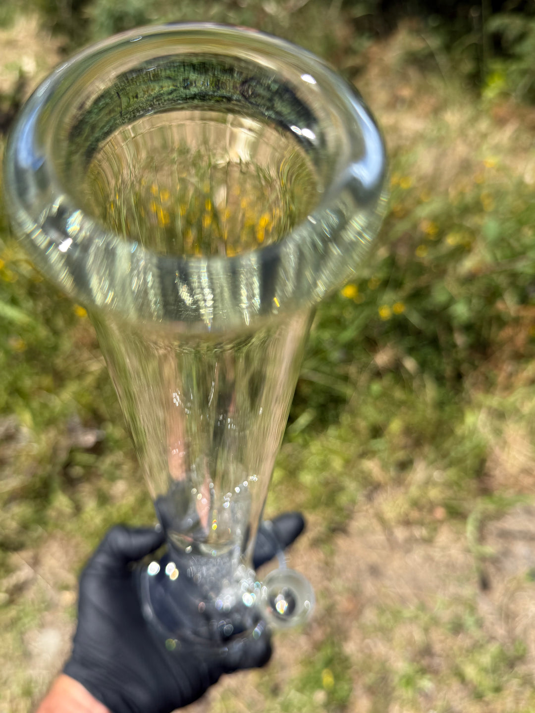 Uzzi Glass Double Inline Straight - Clear