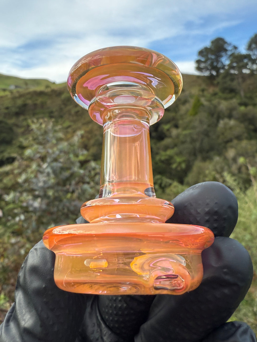 Yeti Glass Puffco Peak Dry Top - Gold Fumed #2