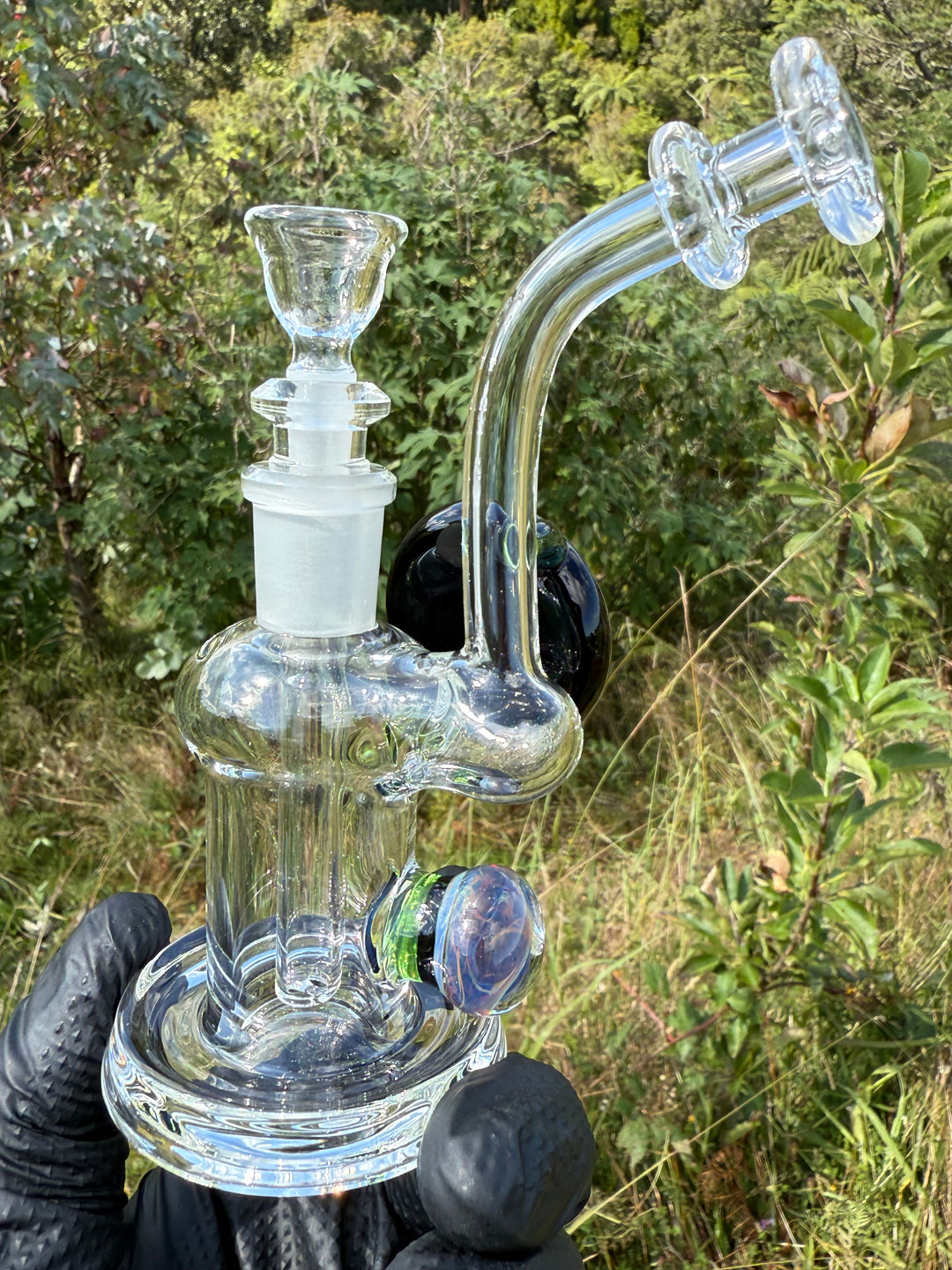 Beerglass Chaos Medallion Mini Rig - Green/Multicoloured