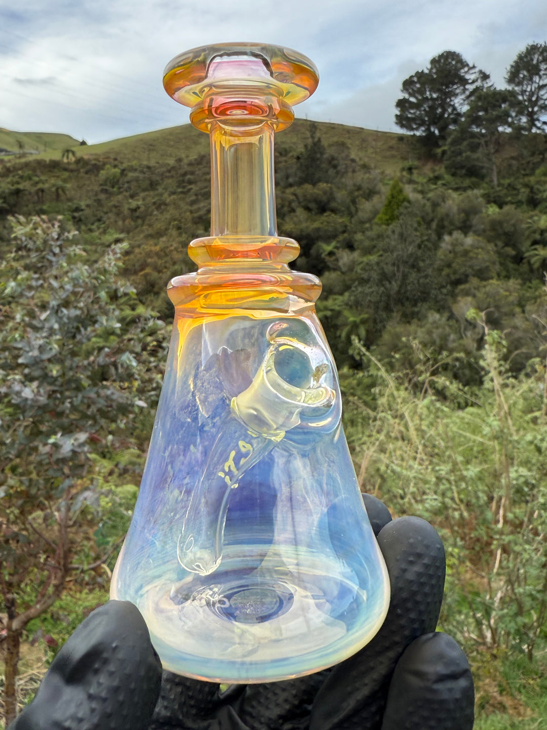 Yeti Glass Mini Jammer - Silver/Gold Fumed #2