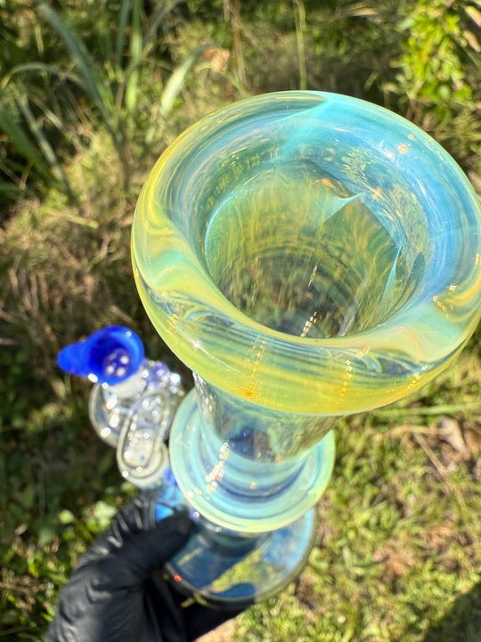 Uzzi Glass Double Stemline Set - Silver Fumed/Sonic