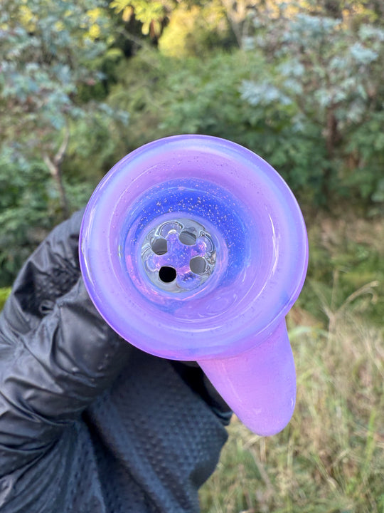 Uzzi Glass Stemline To Imperial Bent Neck Tube - Pink Slyme