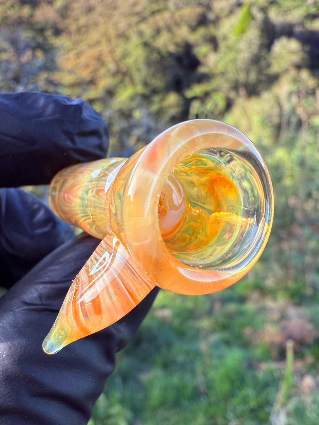 Jims Glass Blowing 14mm Slide - Gold Fumed