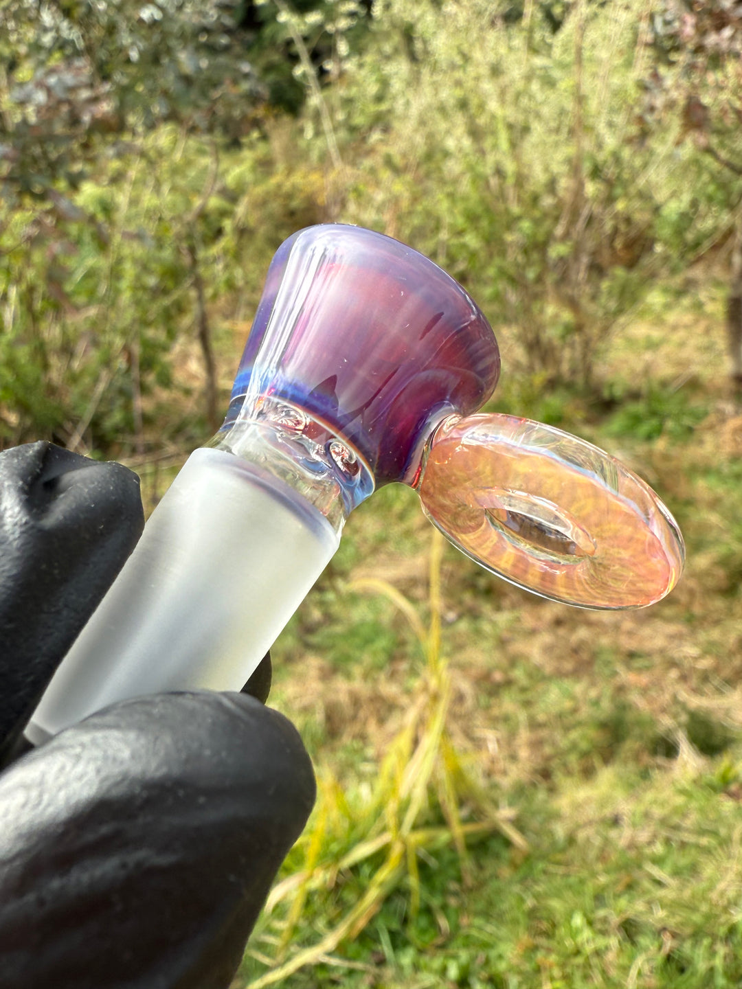 Empirical Glass Slide 14mm Fumicello - Amber Purple