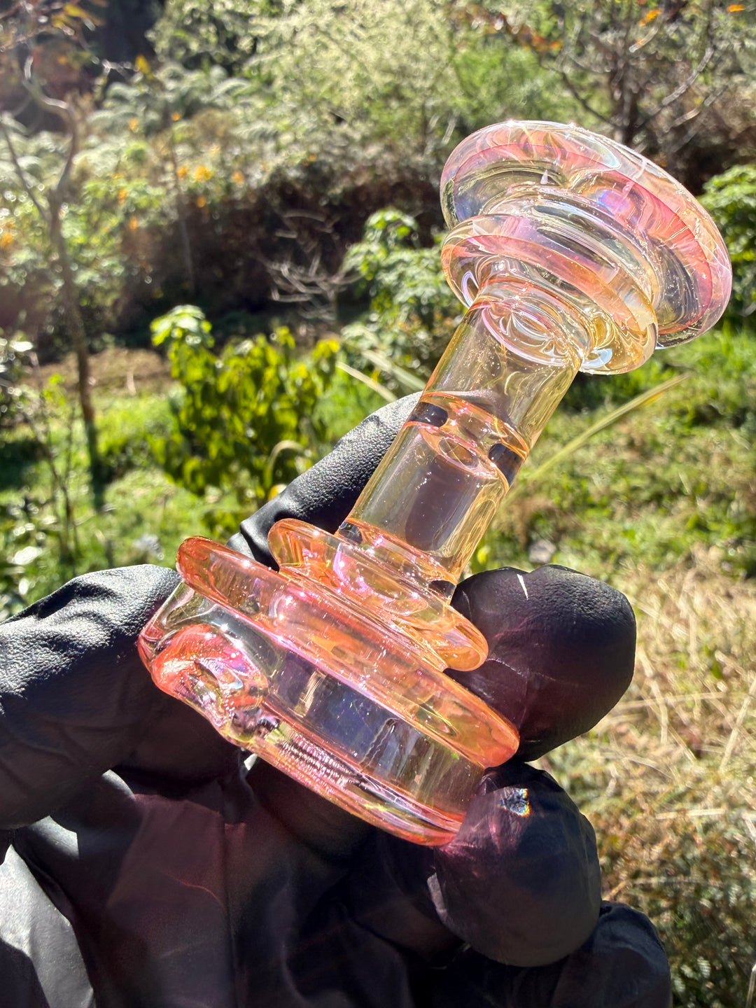 Yeti Glass Puffco Peak Dry Top - Gold Fumed #1