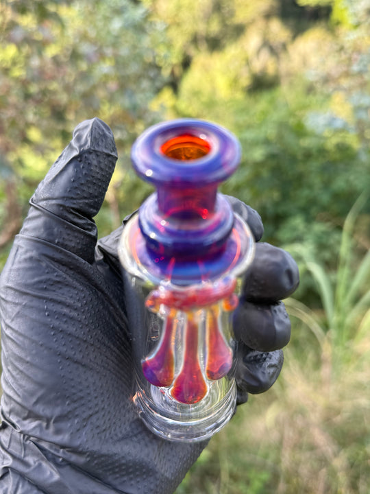 Uzzi Glass Puffco Drip Jammer  - Amber Purple