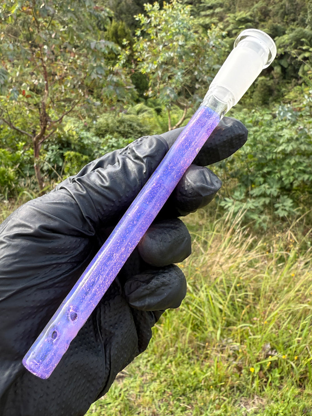 Jamie Clement Glass Collaboration Downstem  - Pink Slyme