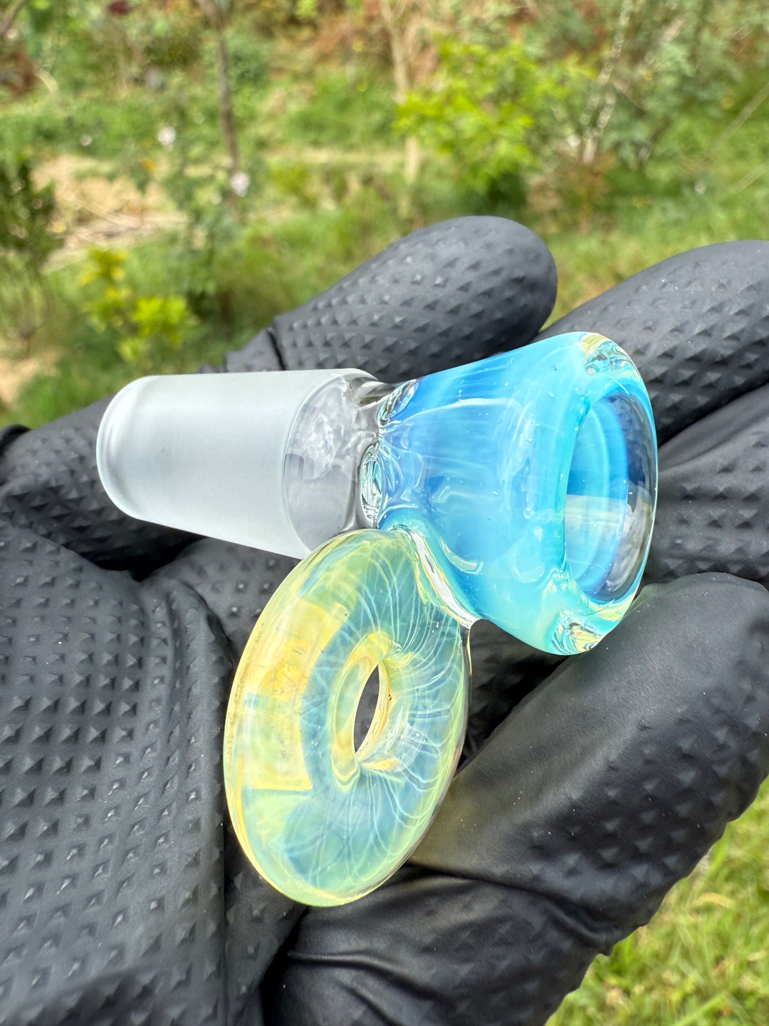 Empirical Glass Grill Perc Tube With Trashcan/Slide - Marina