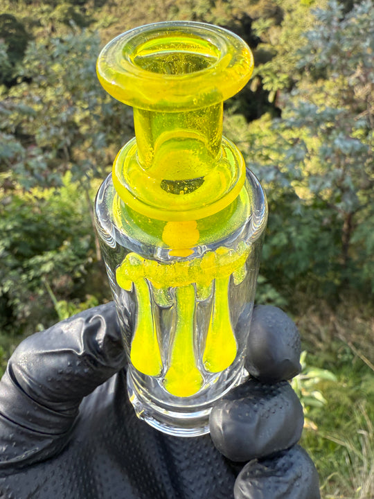 Uzzi Glass Puffco Drip Jammer  - Yellow Opal