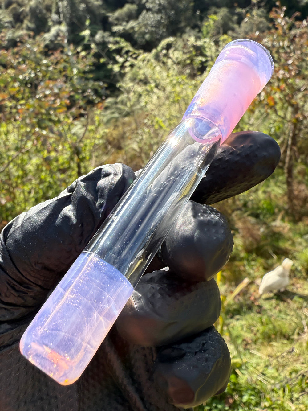 Jamie Clement Glass Downstem Seconds Quality - Pink Slyme
