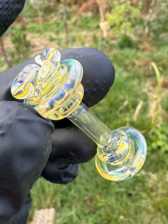 Yeti Glass Puffco Pivot Dry Top - Silver Fumed