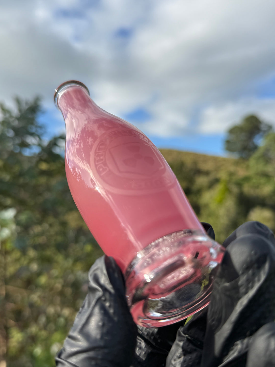 Uzzi Glass Puffco Phd Flopper Jammer  - Pink