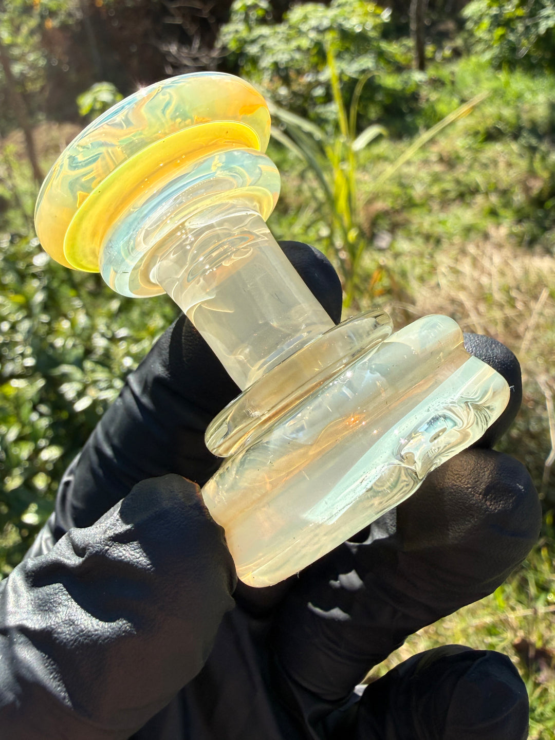 Yeti Glass Puffco Peak Dry Top - Silver Fumed #1