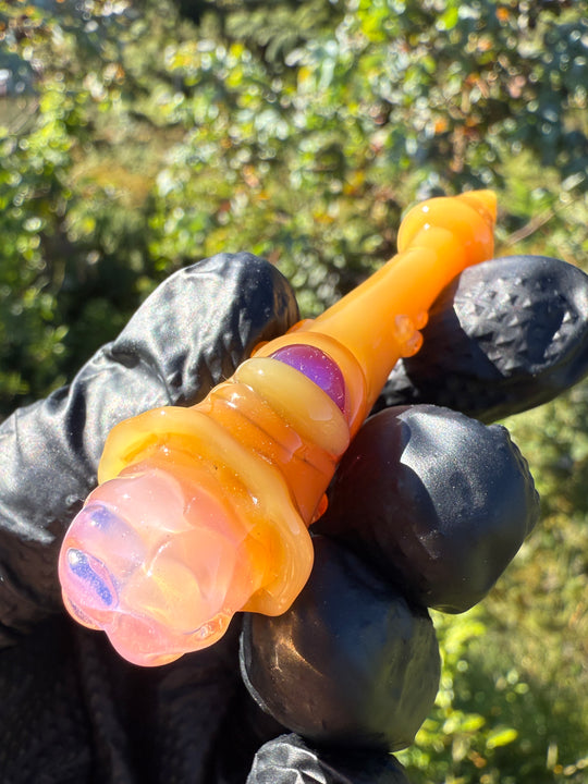 Jamie Clement Brain Poker - Gold Amethyst/Light Topaz