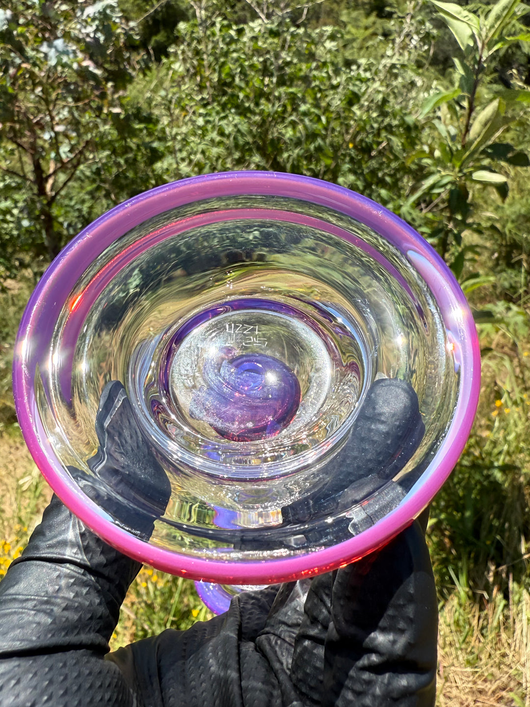 Uzzi Glass Drip Jammer Two Hole Perc - Royal Jelly