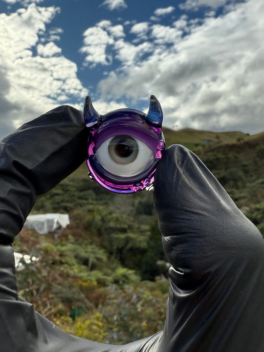 Jamie Clement Monster Eye Carb Cap - Gold Amethyst