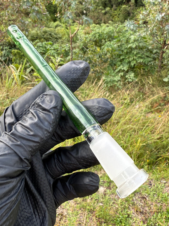 Jamie Clement Glass Collaboration Downstem - Emerald Green