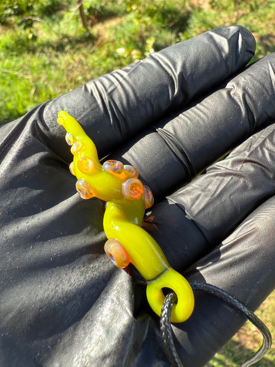 Jamie Clement Tentacle Pendant - Green Opal #2