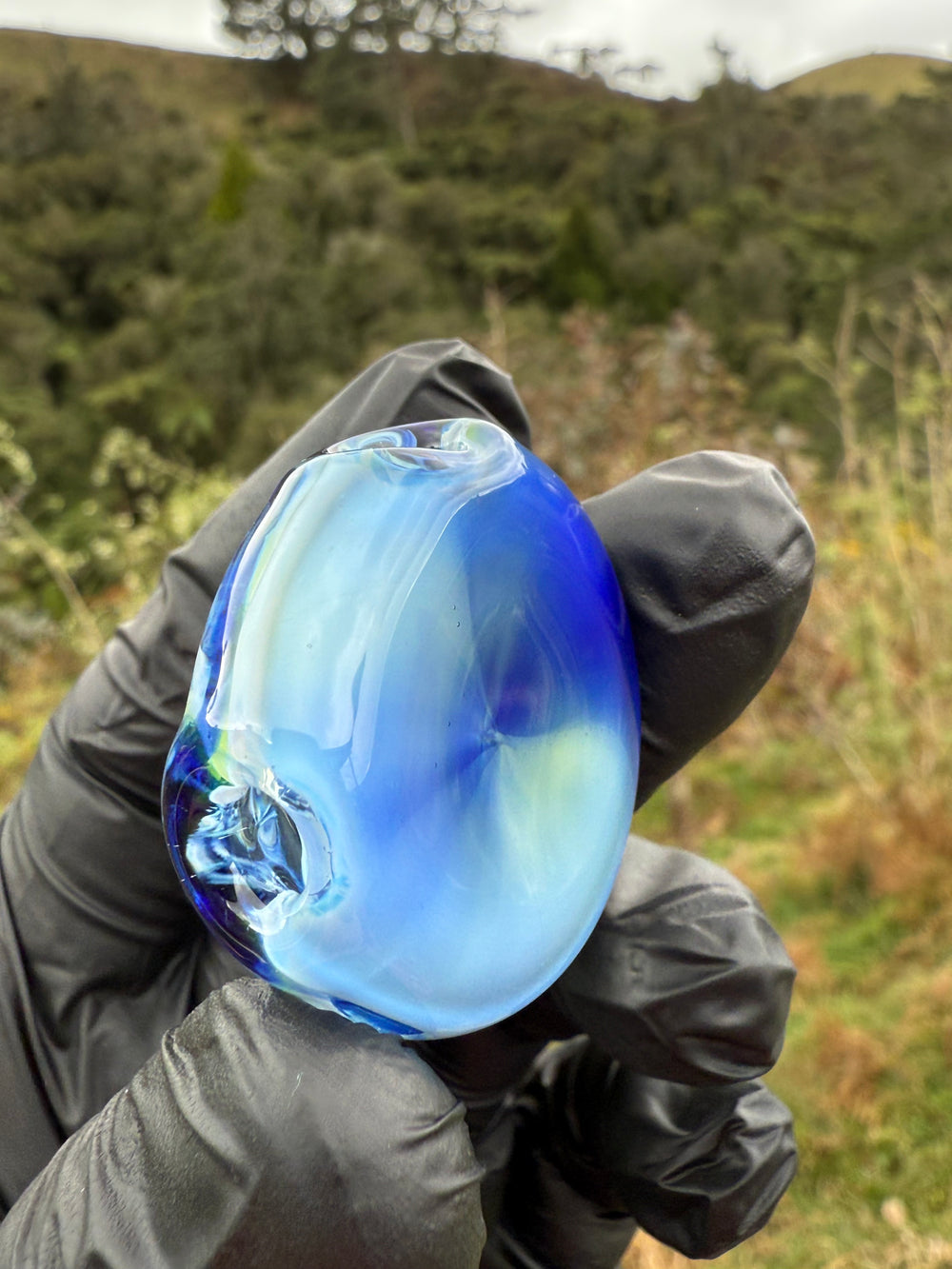 Alex Golovin Slide Hollow Pendant - Blue Custom Colour