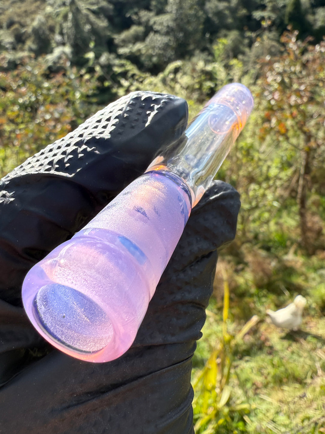 Jamie Clement Glass Downstem Seconds Quality - Pink Slyme