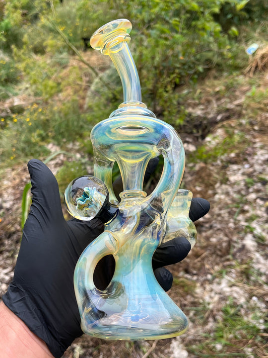 Yeti Glass Double Uptake Klein - Silver Fumed