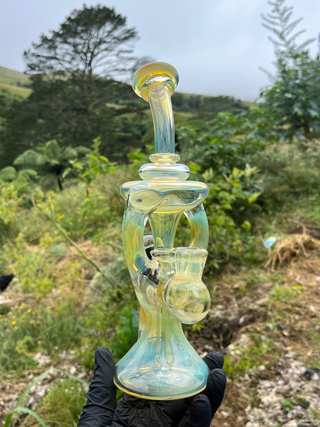 Yeti Glass Double Uptake Klein - Silver Fumed