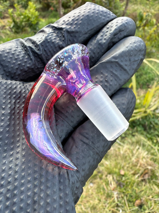 Polar Glass 14mm Horned Slide - Royal Jelly/Crushed Opal/Telemagenta