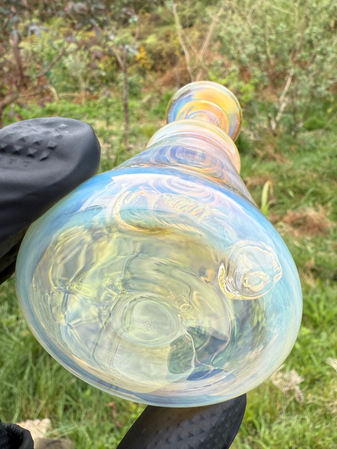 Yeti Glass Mini Jammer - Silver/Gold Fumed #2
