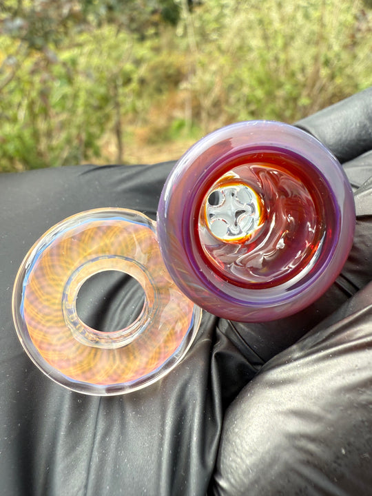 Empirical Glass Slide 14mm Fumicello - Amber Purple
