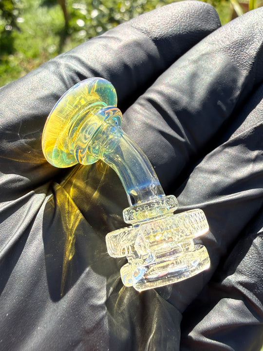 Yeti Glass Puffco Pivot Dry Top - Silver Fumed #4