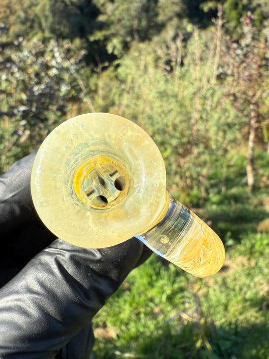 Jims Glass Blowing 18mm Chaos Slide - Silver Fumed