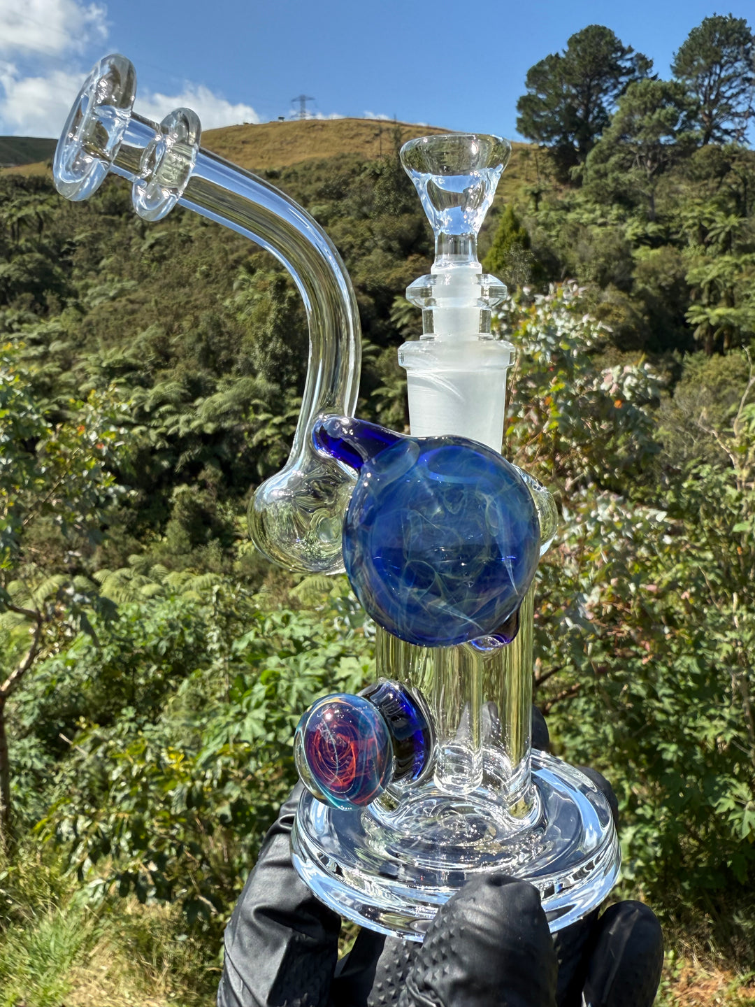 Beerglass Chaos Medallion Mini Rig - Blue Cobalt/Multicoloured #2
